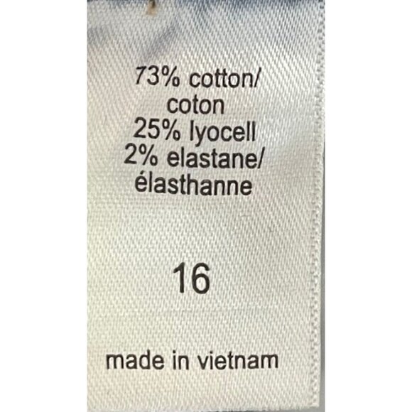 M Jeans by Maurices Womens Mid Rise 21" Straight Crop Jeans Size 16 Original Fit - Picture 5 of 5